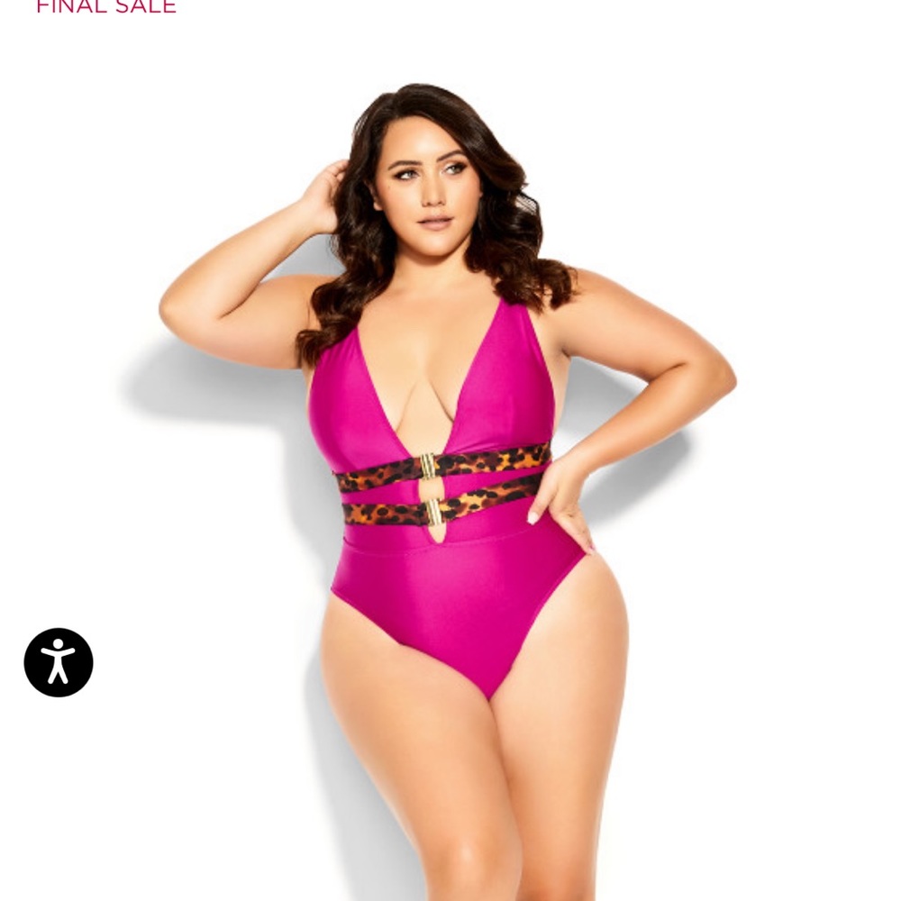 Vibeka Print One Piece - Magenta